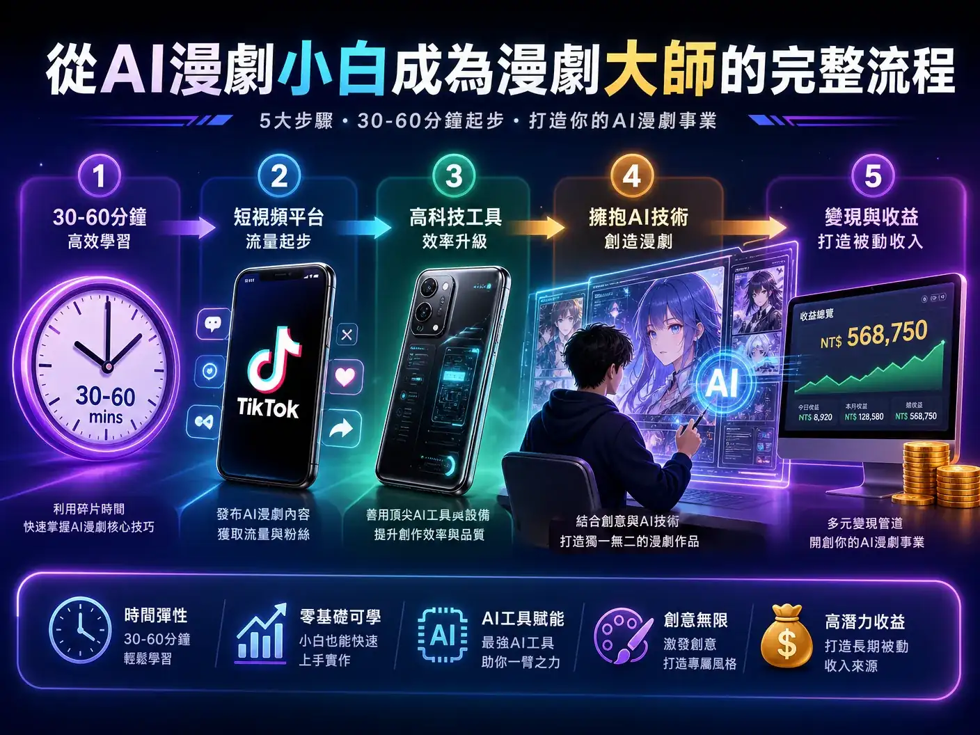 漫劇大師成長流程